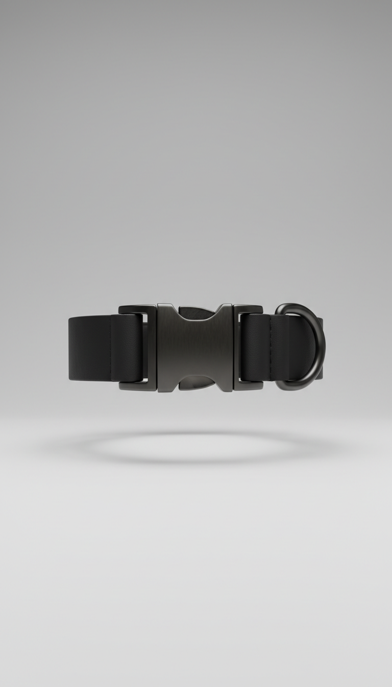 Matte black street collar
